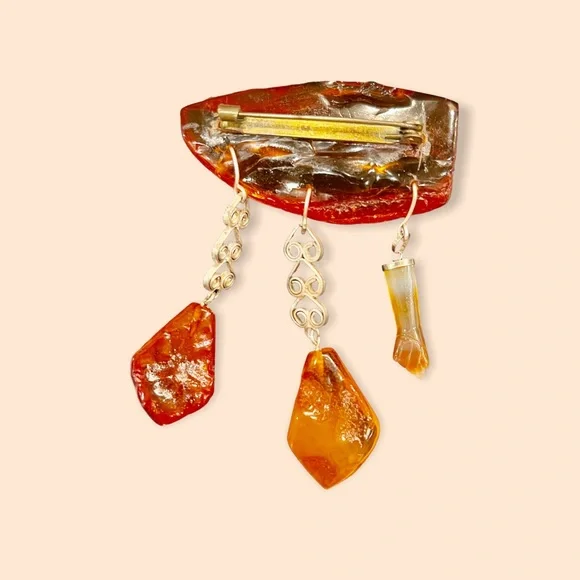 SPECTACULAR PIECE OF VINTAGE AMBER - Picture 6 of 16